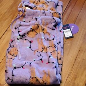 Charming Creek Purple Dog Print Pajama Set